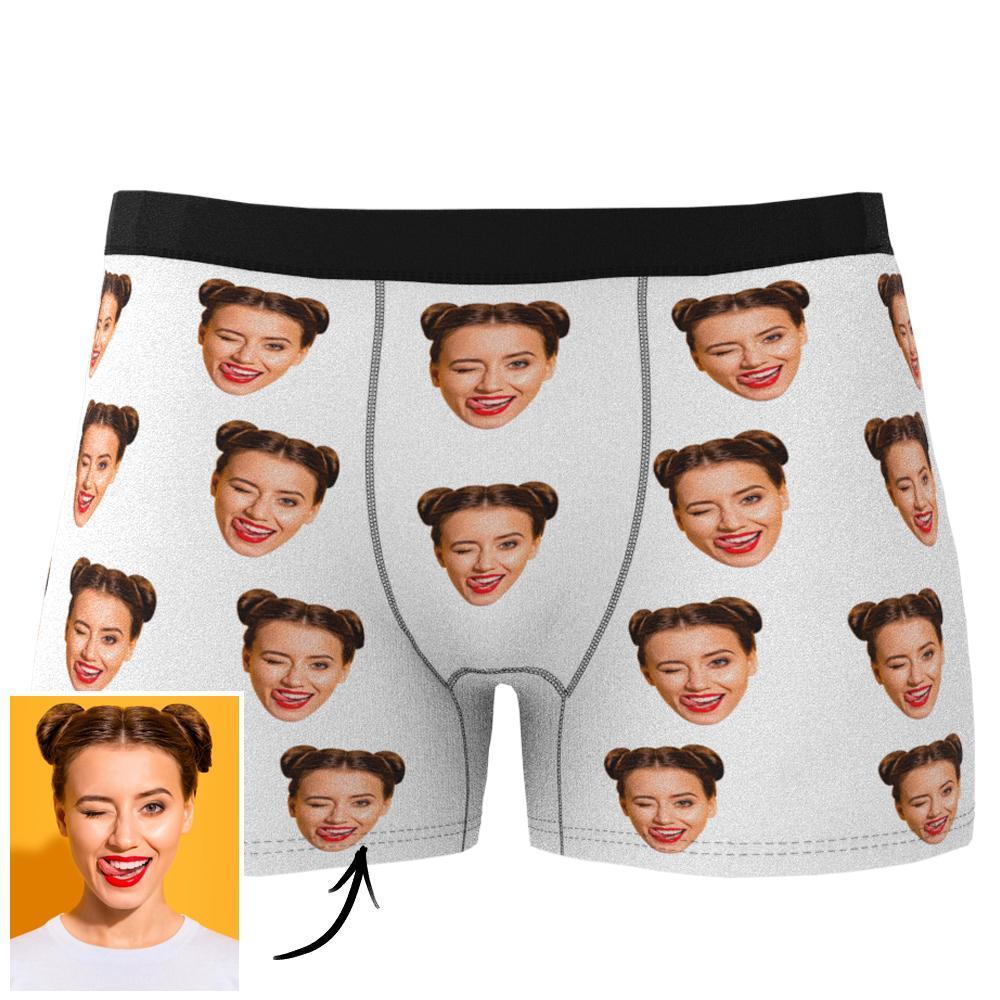 Custom Corlorful Face Boxer Shorts One Face Underwear