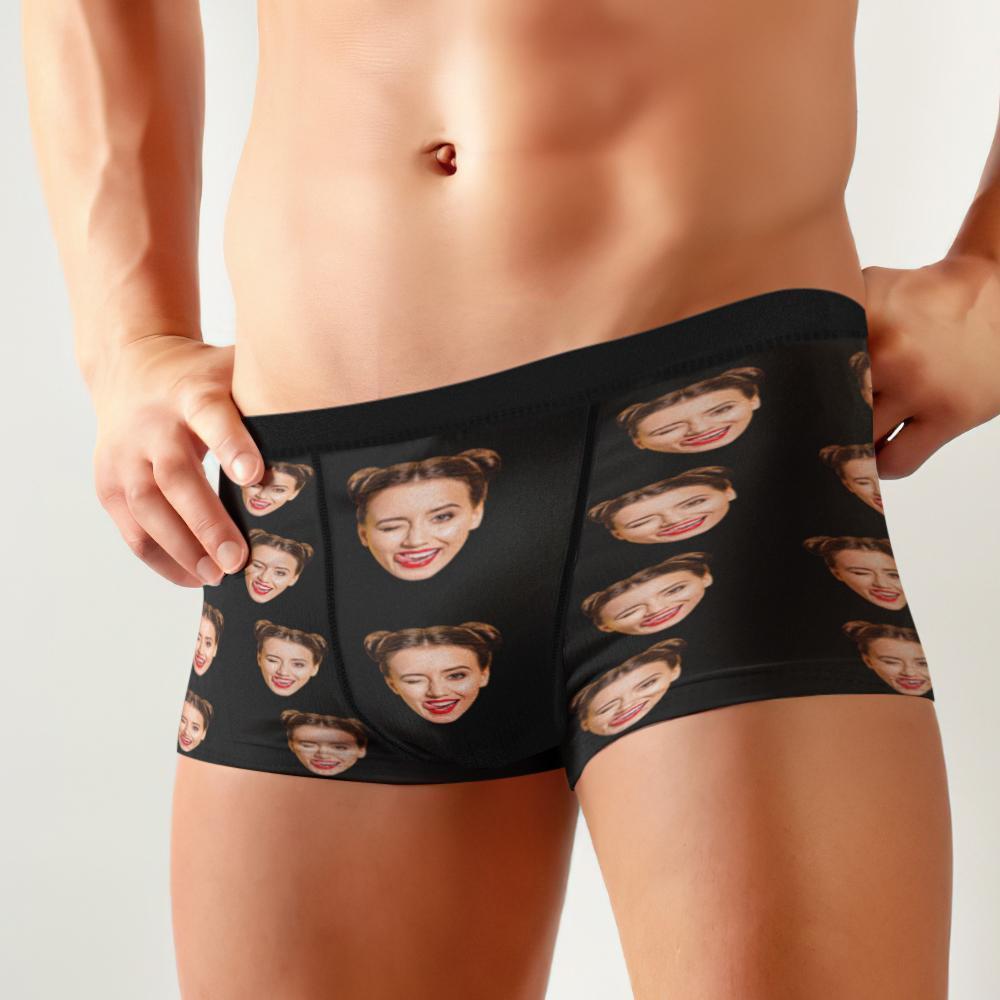 Custom Corlorful Face Boxer Shorts One Face Underwear