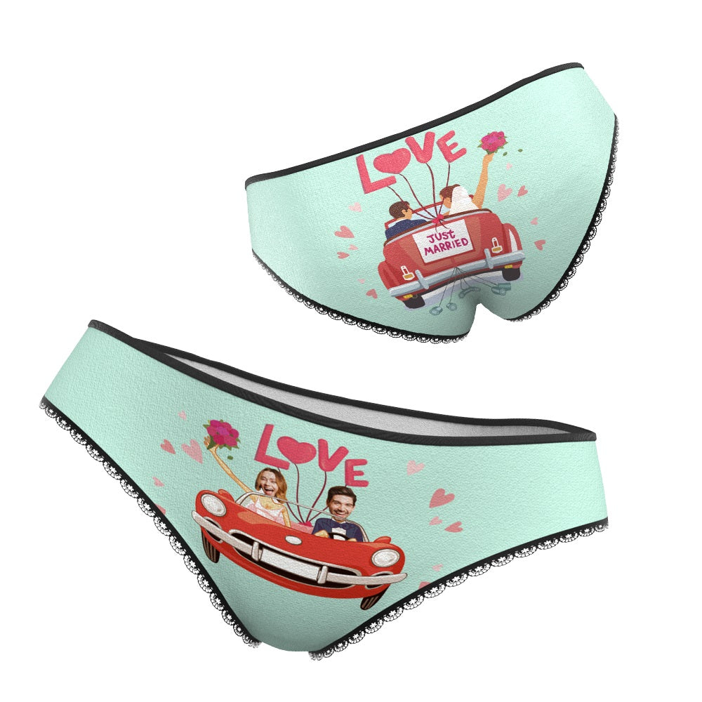 Custom Face Underwear Personalized Wedding Panties Wedding Gift - soufeelau