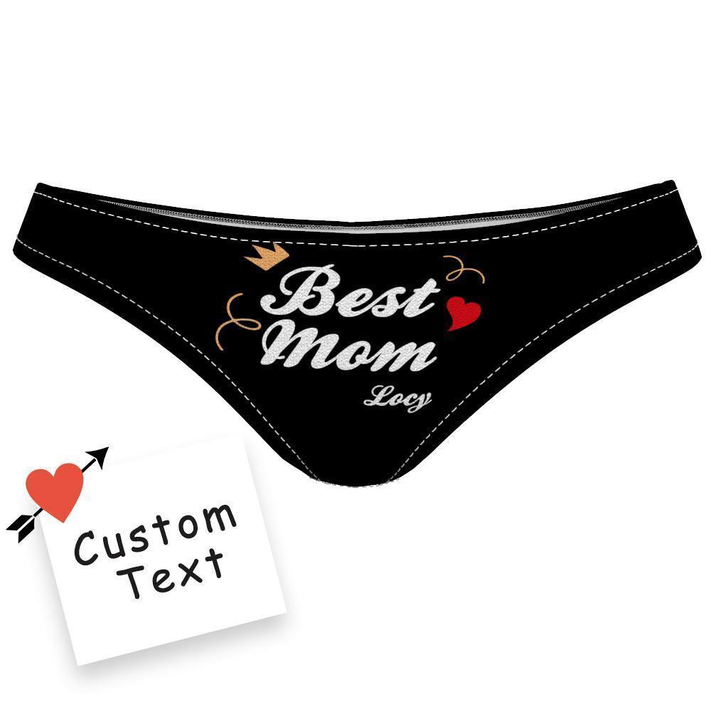 Best Mom Red Hearts Women's Panties Gifts for Mom - soufeelus