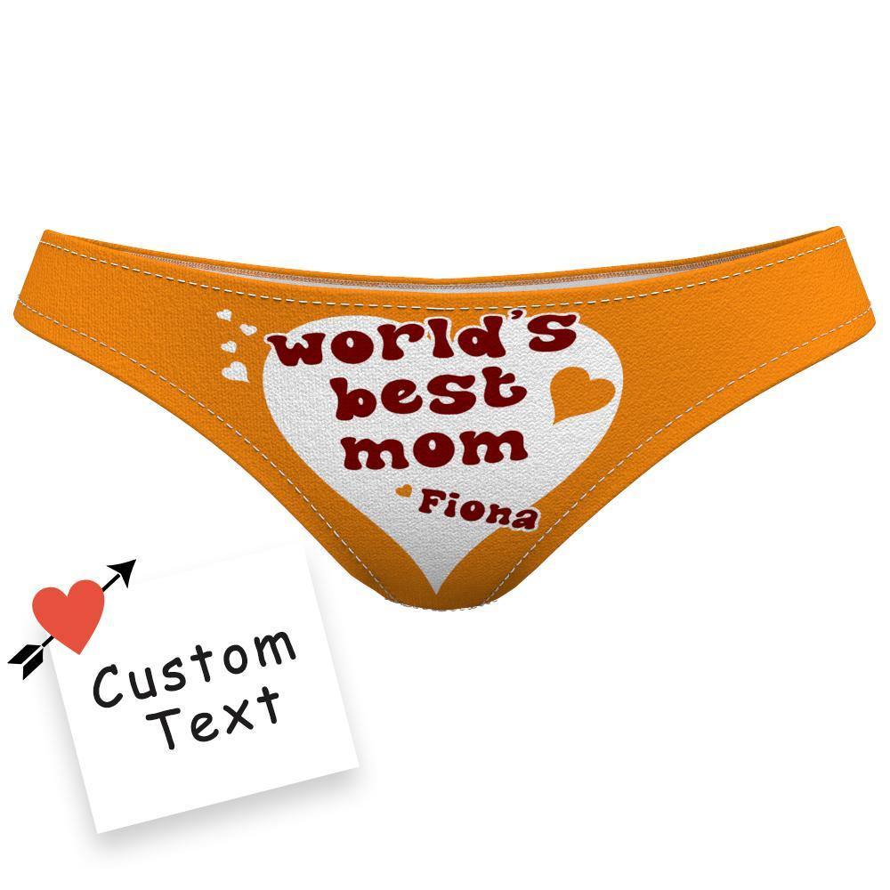 Custom Name Underwear for Mom Underwear World's BEST Mom! - soufeelus