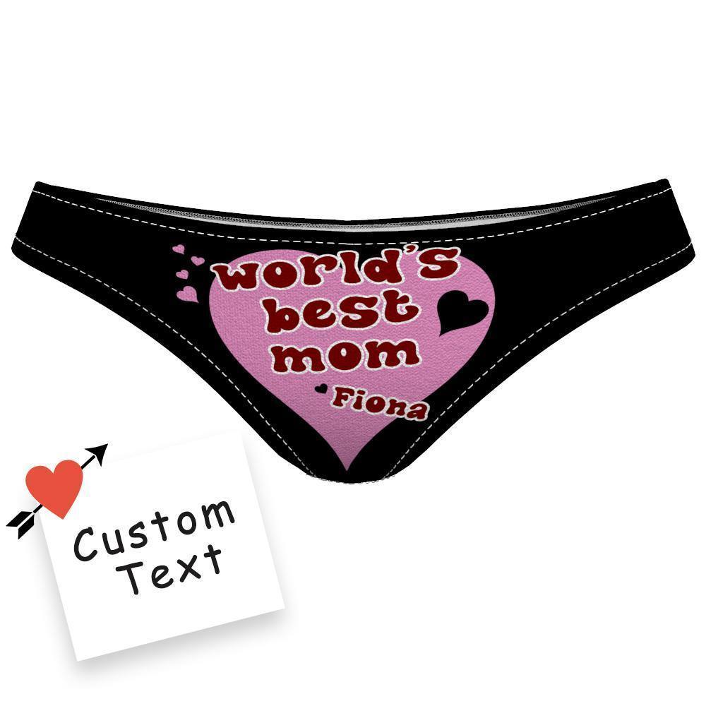 Custom Name Underwear for Mom Underwear World's BEST Mom! - soufeelus