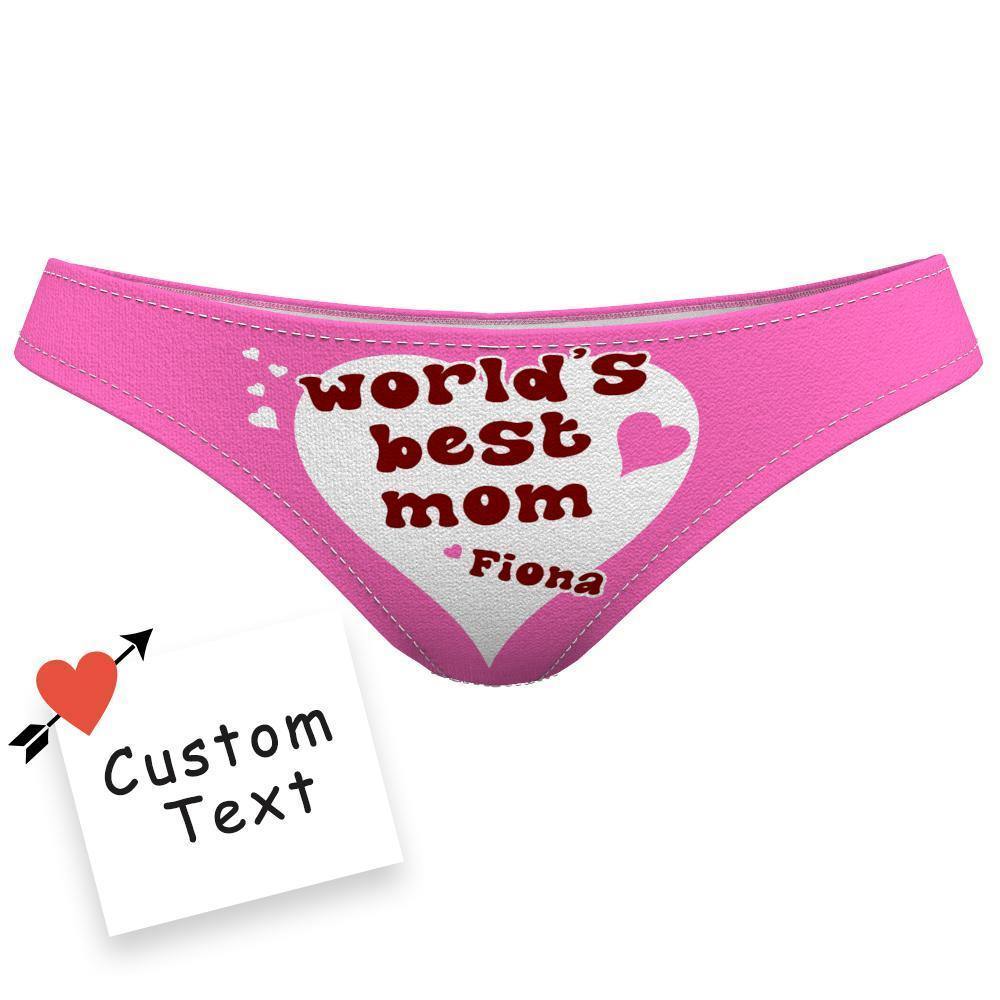 Custom Name Underwear for Mom Underwear World's BEST Mom! - soufeelus