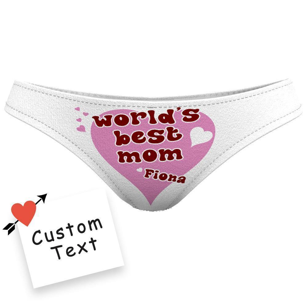 Custom Name Underwear for Mom Underwear World's BEST Mom! - soufeelus