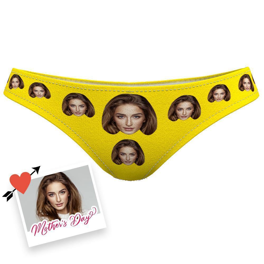 Custom Face Underwear for Mom Photo Underwear First Mothers Day Gift Picture Underwear - soufeelus