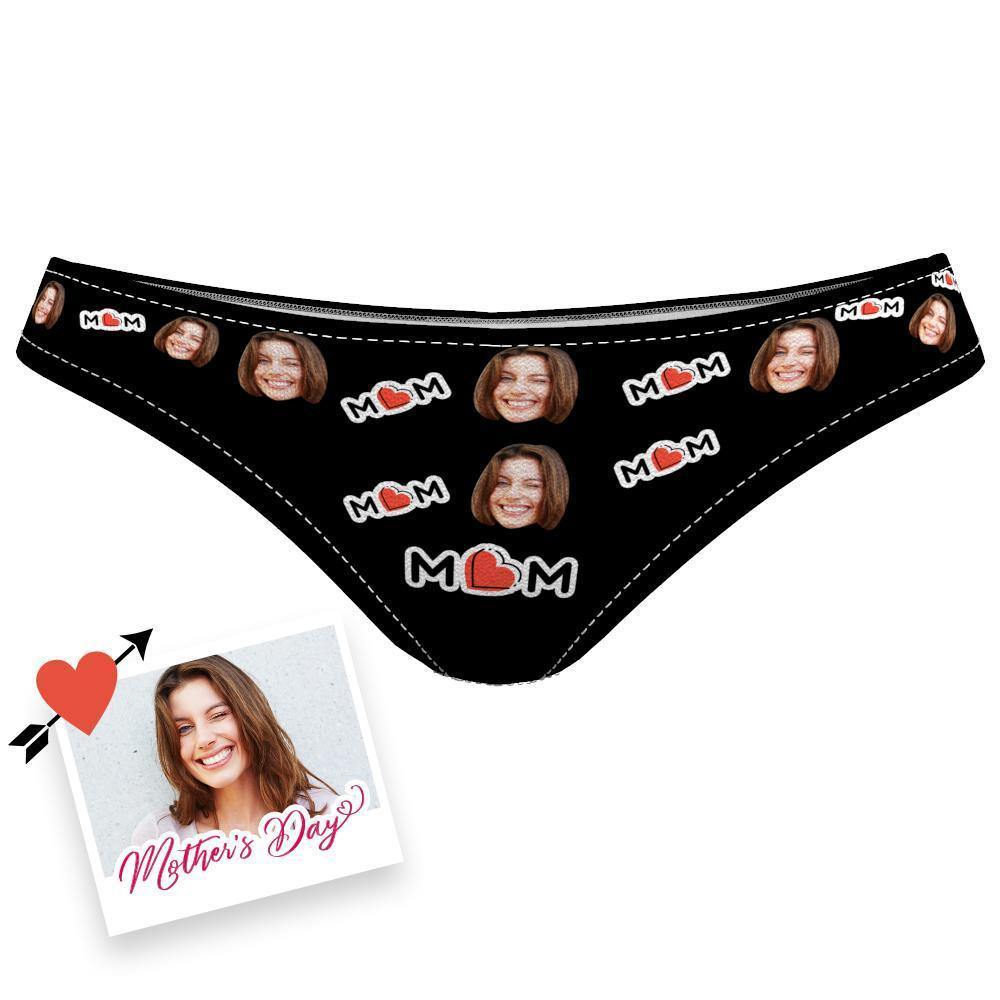 Custom Face Underwear Photo Underwear Colorful Memorial Gifts for Mom - soufeelus