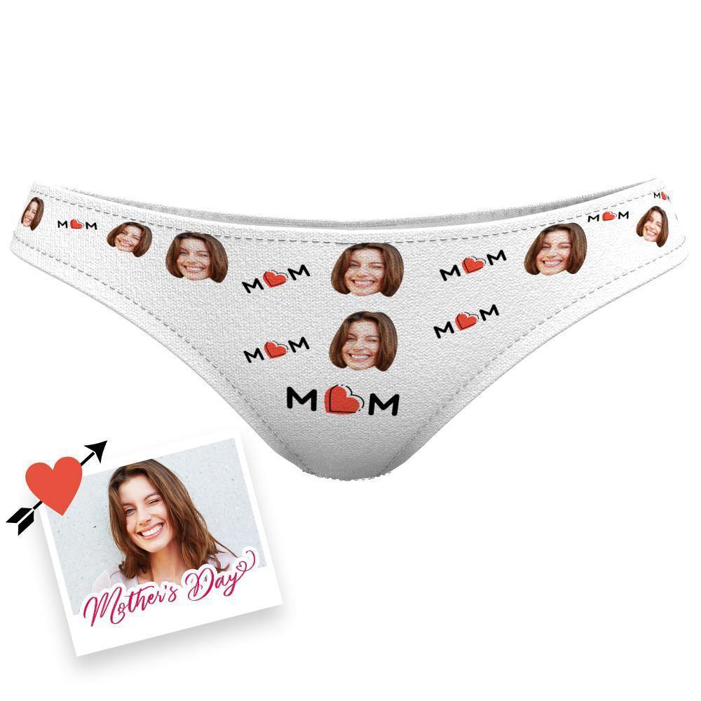 Custom Face Underwear Photo Underwear Colorful Memorial Gifts for Mom - soufeelus