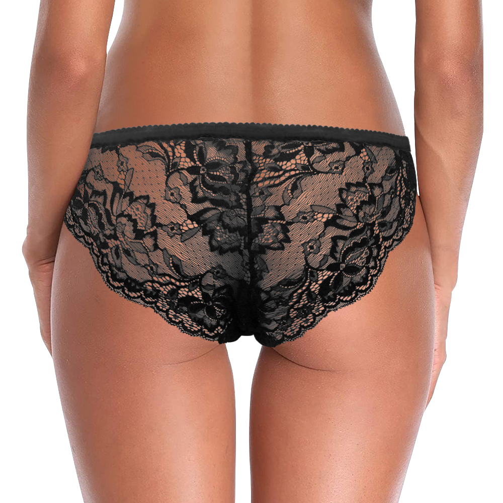 Custom Women Lace Panty Face Sexy Panties - Makes Me Wet Wedding Gift - soufeelau