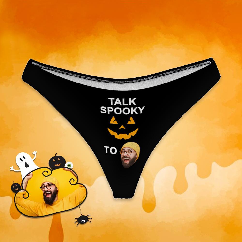 Custom Face Talk Spooky Theme Halloween Gift - Women