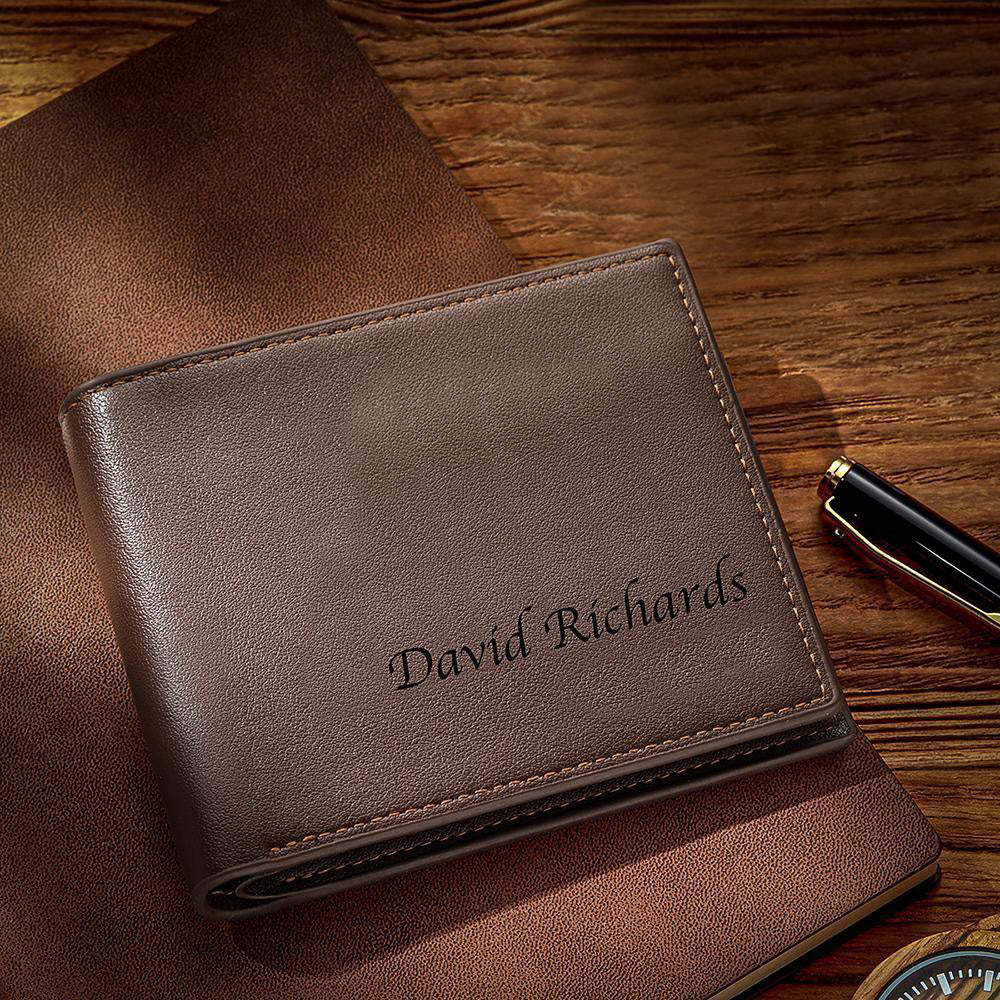 Custom Engraved Wallet Name Wallet Unique Gifts