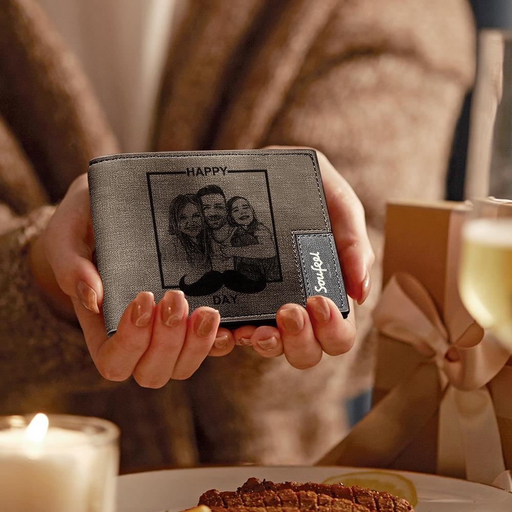 Custom Photo Wallet Fitable Gift for Father's Day - soufeelau