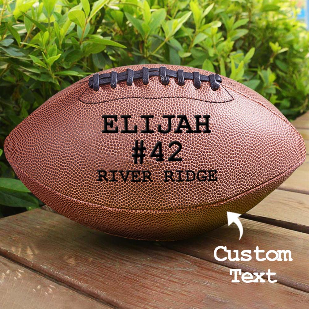 Engraved American Football Personalized Number Name for Football Sports Lover Gift - soufeelau