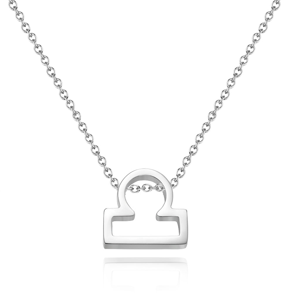 Twelve Constellation Necklace-Libra-Anti-oxidation Stainless Steel
