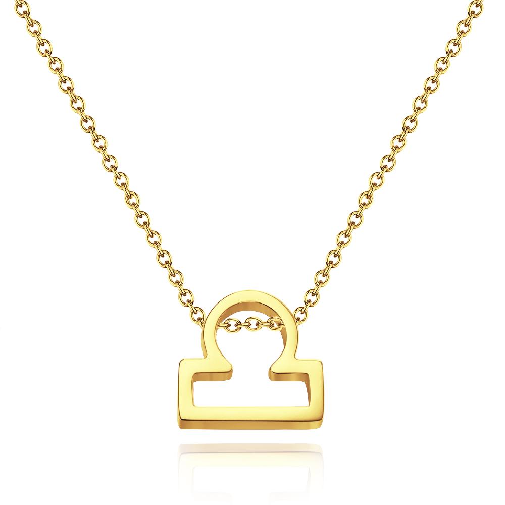 Twelve Constellation Necklace-Libra-Anti-oxidation Stainless Steel