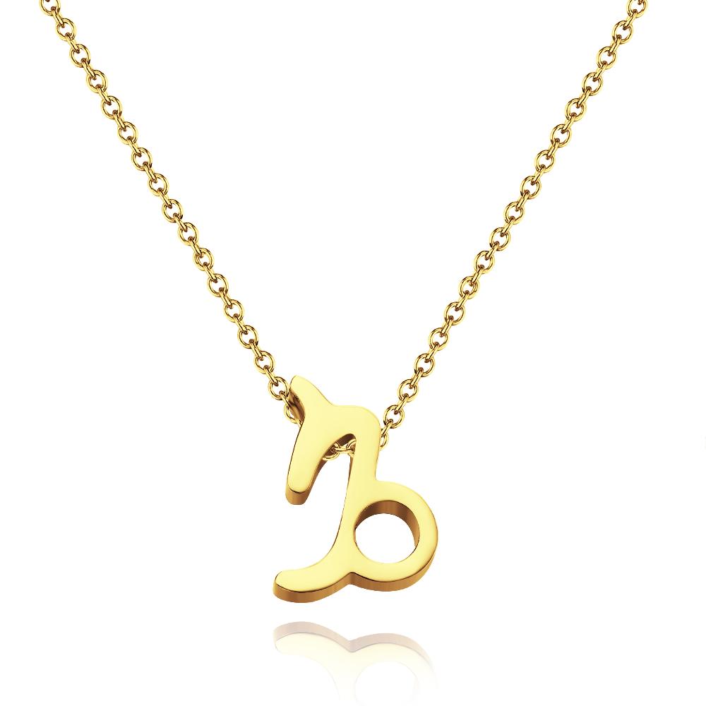 Twelve Constellation Necklace-Capricorn-Anti-oxidation Stainless Steel