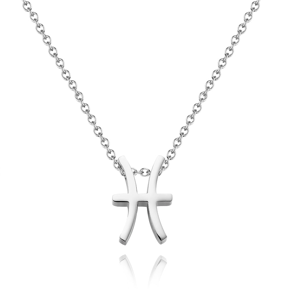 Twelve Constellation Necklace-Pisces-Anti-oxidation Stainless Steel