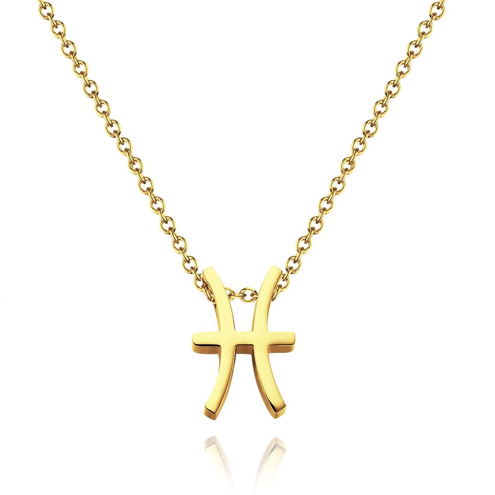 Twelve Constellation Necklace-Pisces-Anti-oxidation Stainless Steel