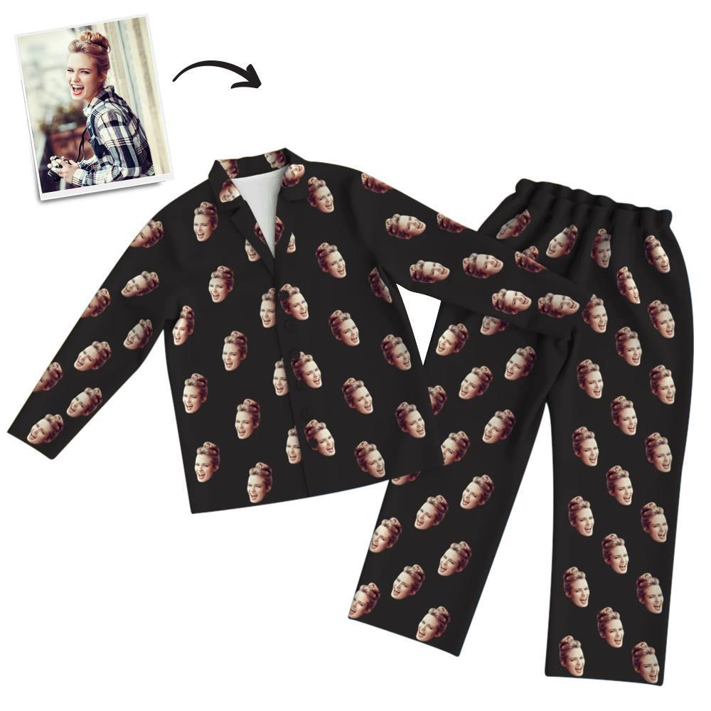 Custom Pajama Set Personalised Face Photo Sleepwear Gifts For Friends Unisex