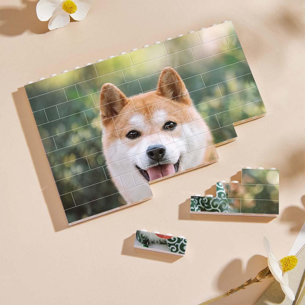 Custom Photo Building Blocks Puzzle Personalized Building Brick Square Shape Gift For Pet