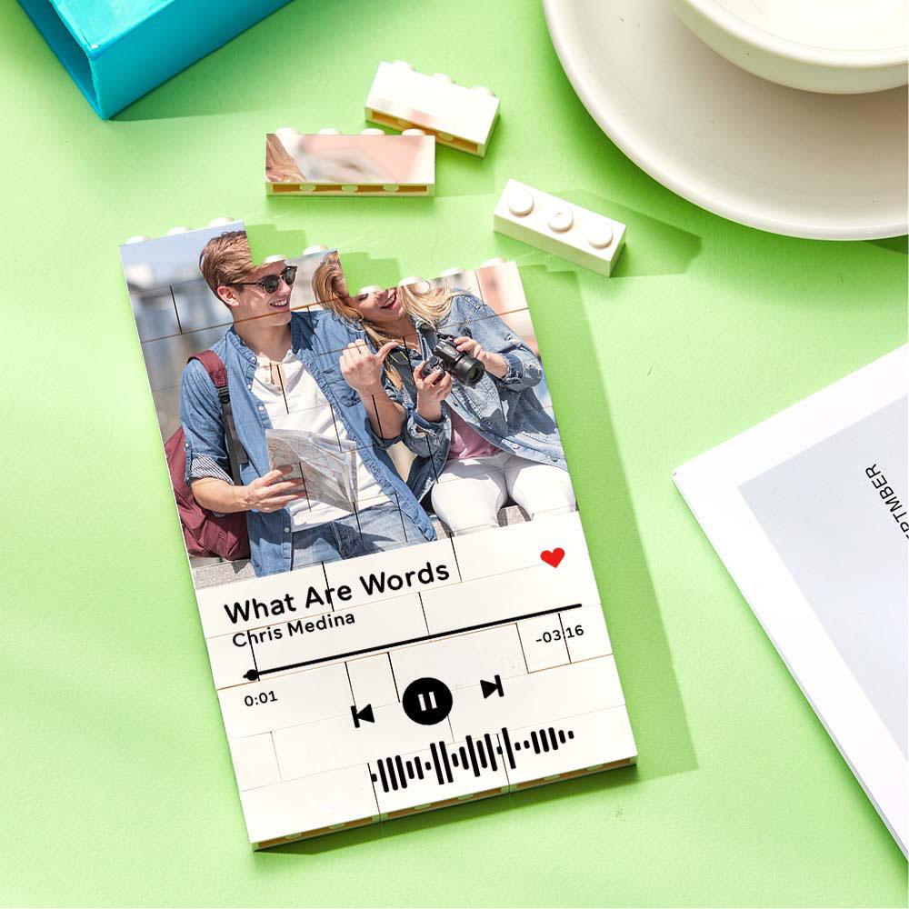 Personalized Photo Building Block Custom Music Code Gifts for Hm - soufeelau