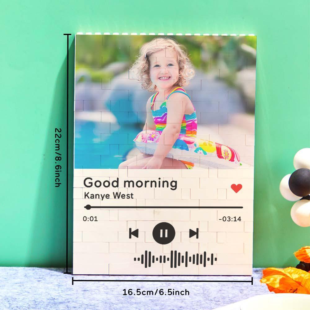 Personalized Photo Building Block Custom Music Code Gifts for Hm - soufeelau