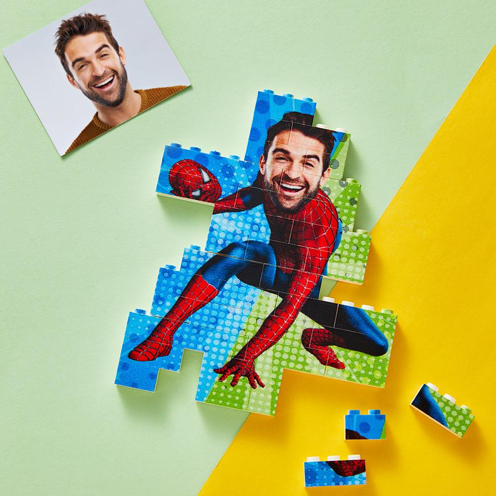 Custom Photo Minime Building Brick Puzzle Photo Block Gift for Him - soufeelau