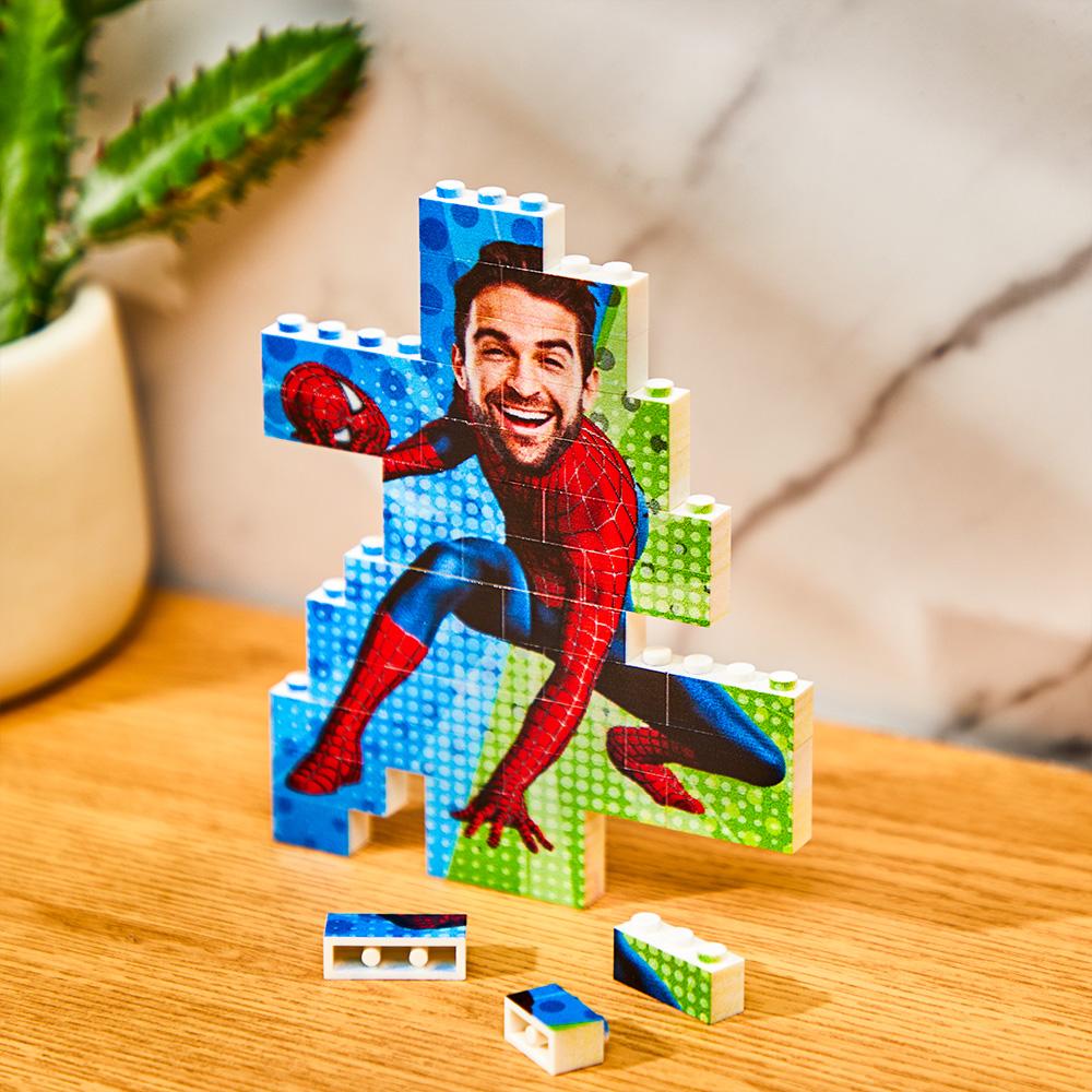 Custom Photo Minime Building Brick Puzzle Photo Block Gift for Him - soufeelau