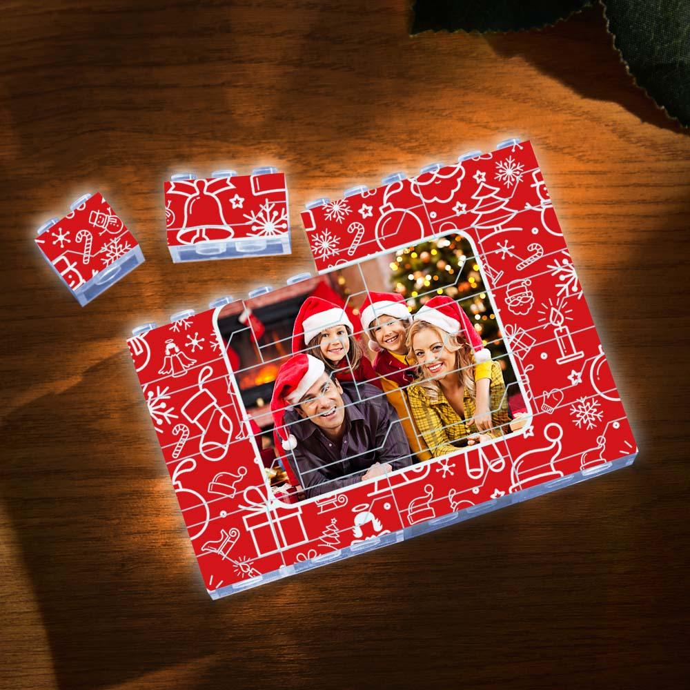 Custom Photo Building Brick Light Up Building Bricks Multicolor LED Light Brick Gift for Him - soufeelau