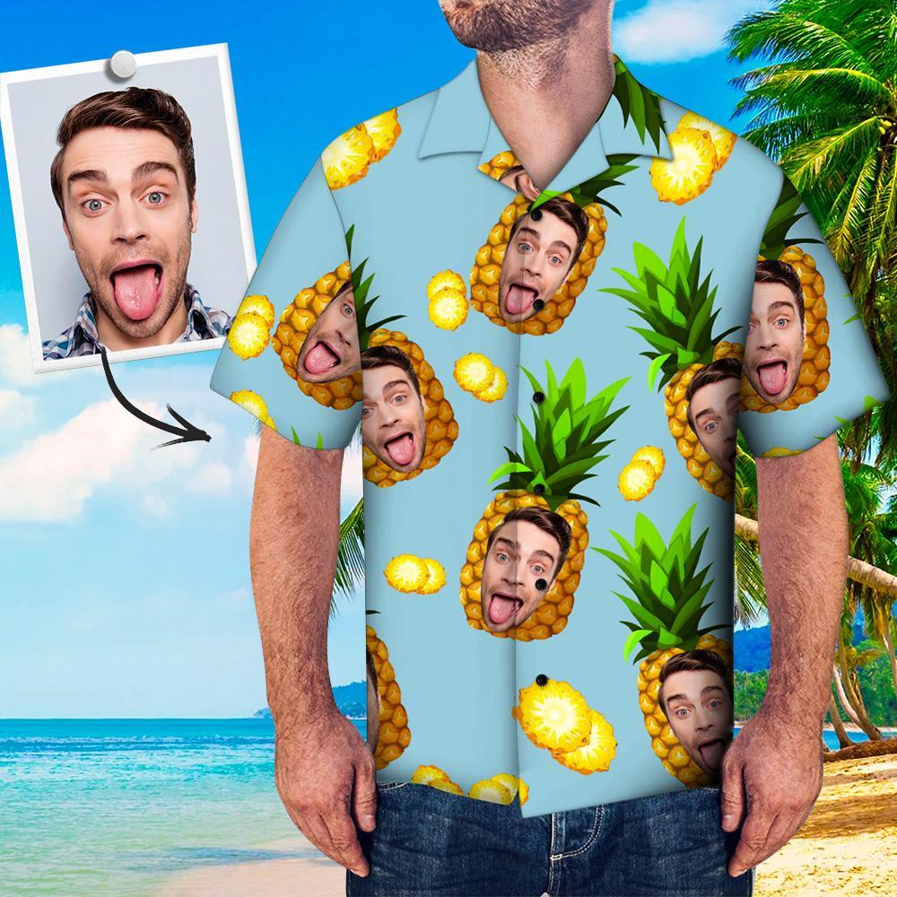 Custom Face Shirt Men's All Over Print Hawaiian Shirt Fresh Style