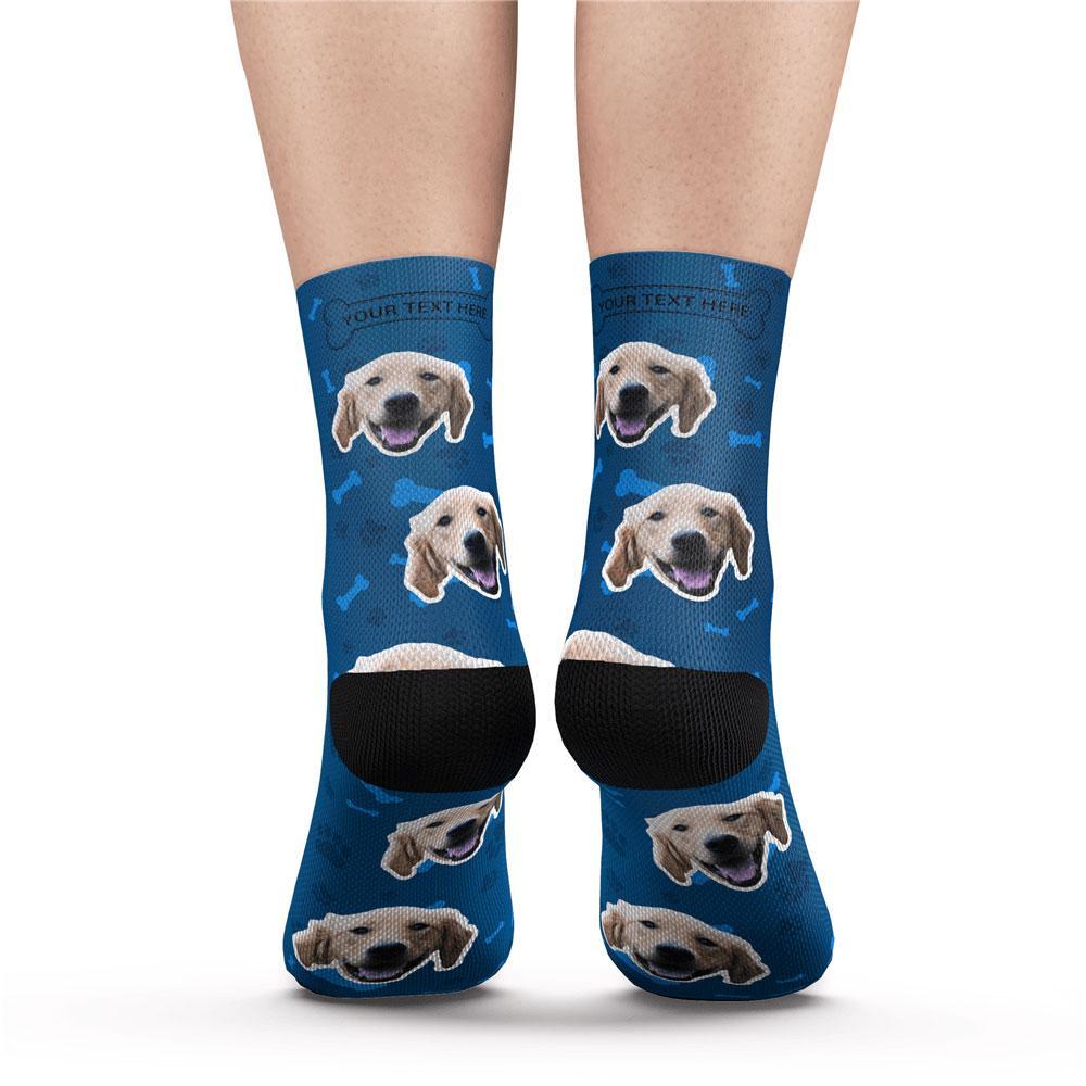 Custom Photo Socks,Dog Face Socks with Engraving
