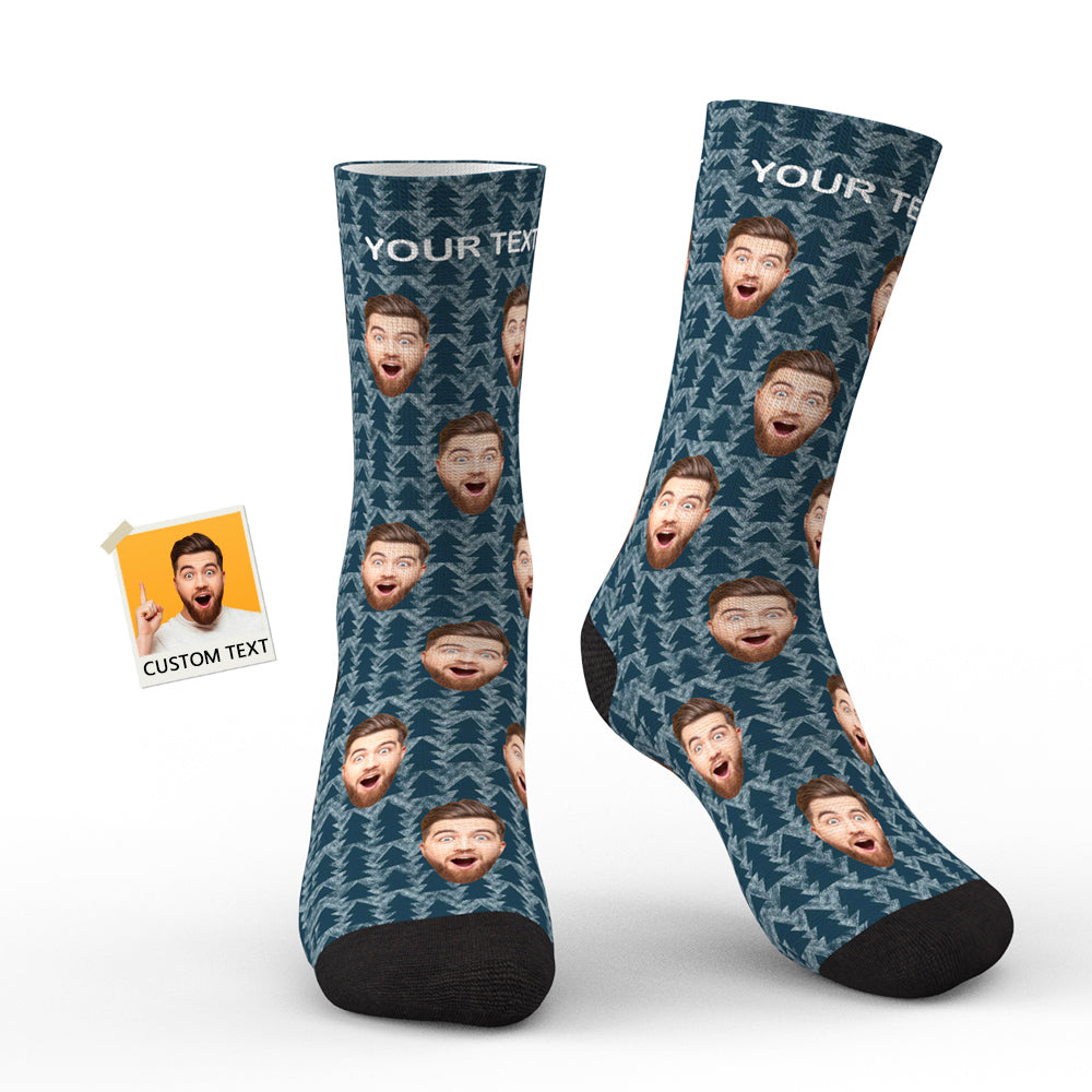Custom Face Squirrel Personalized Photo Socks - soufeelau