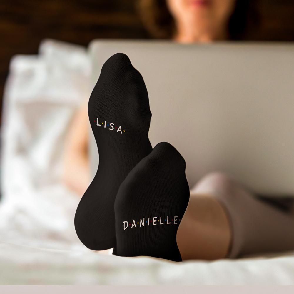 Custom Engraved Socks Friend Socks - Personalised Socks Gifts - soufeelau