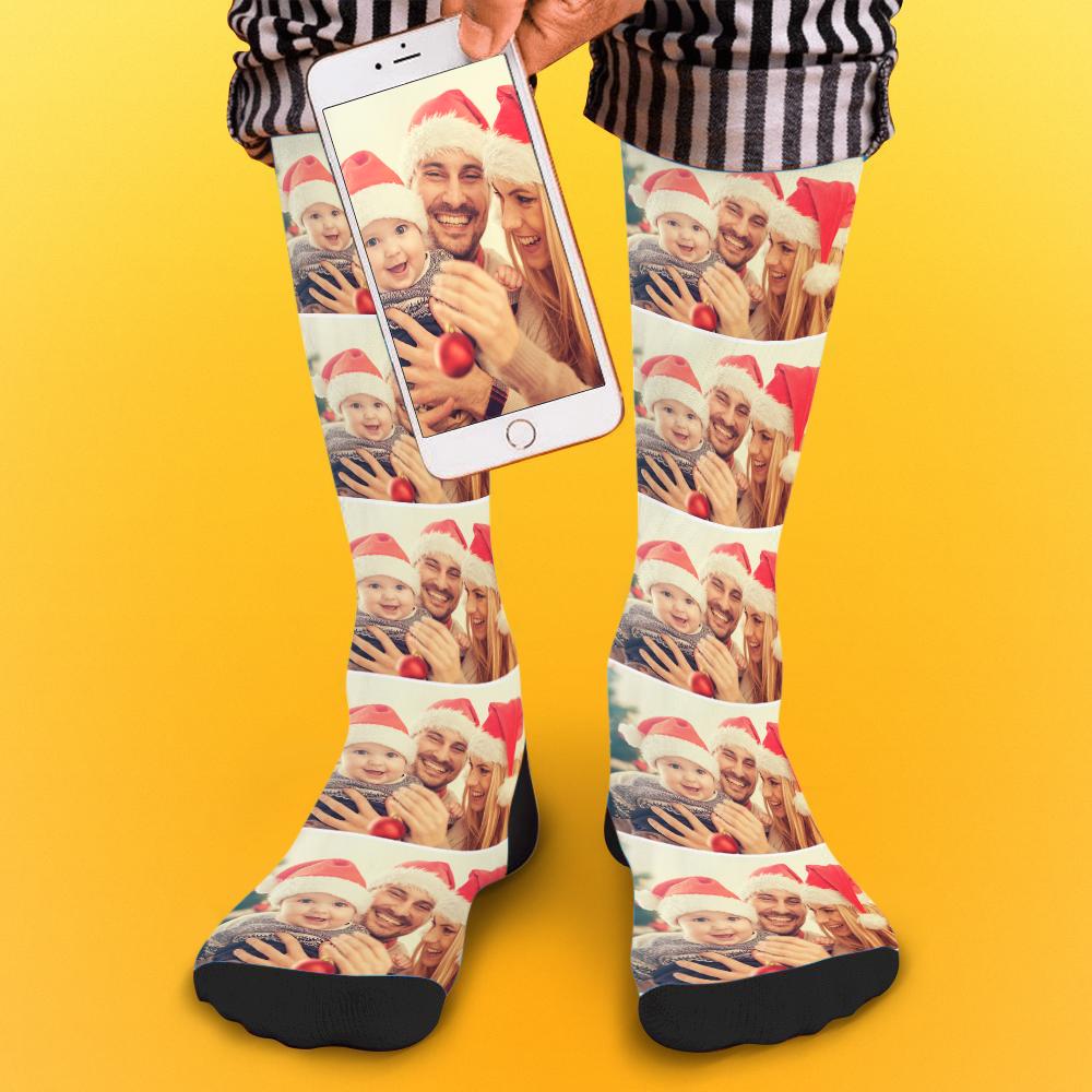 Custom Socks Photo Socks Colorful Socks Gift For Family - soufeelau