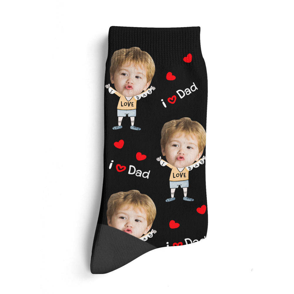 Christmas Gifts, Custom Super Socks For Christmas, Custom Face Socks 3D Preview Add Pictures And Name