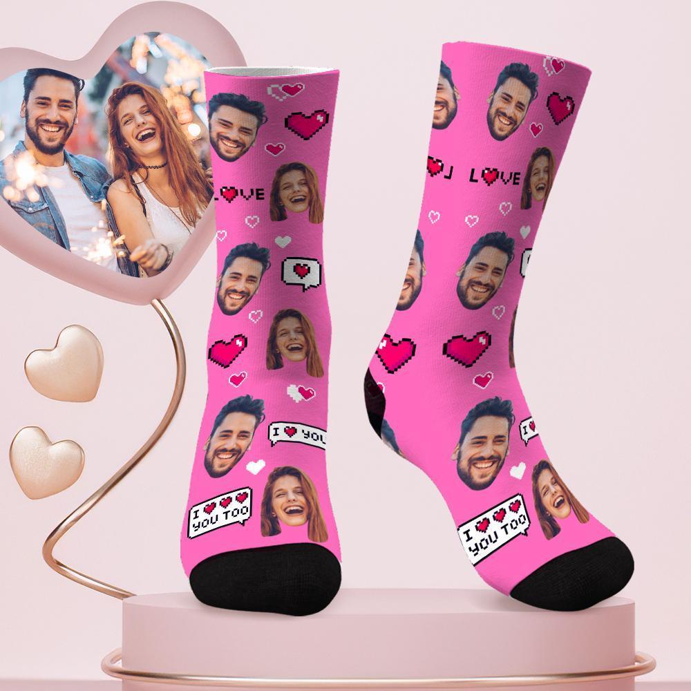 Custom Socks Face Socks Photo Socks for Couple's - Colorful