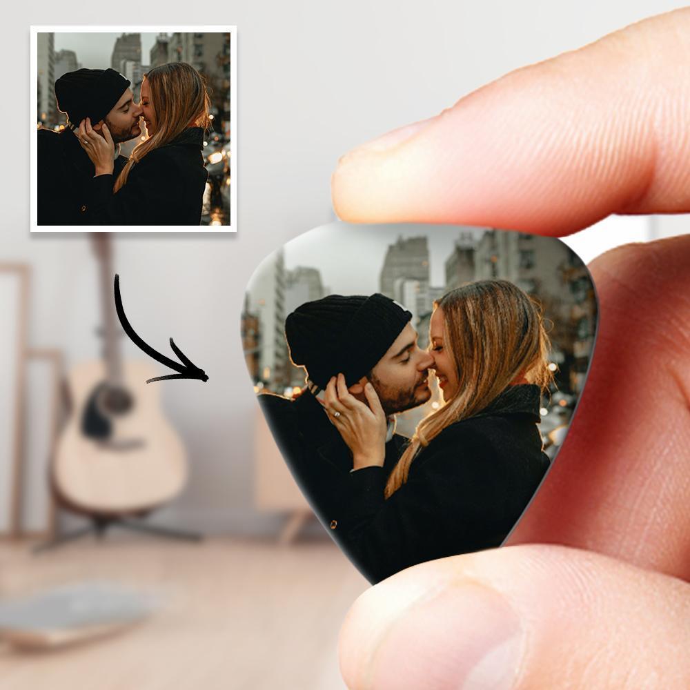 Personalised Guitar Pick with Photo for Musicians Customized for Boyfriend -12Pcs