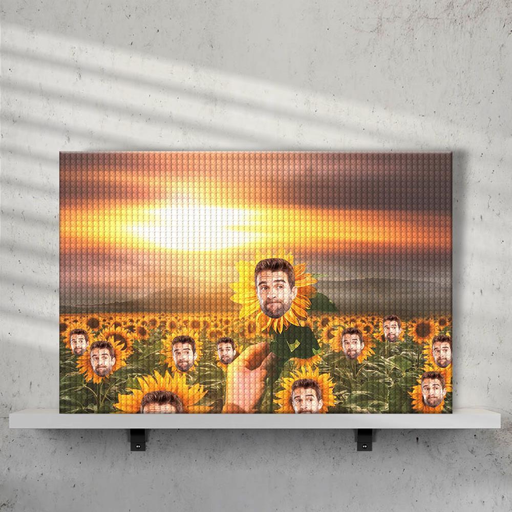 Custom Diamond Painting Custom Face Painting DIY Diamond Painting Sunflower Gifts For Friend