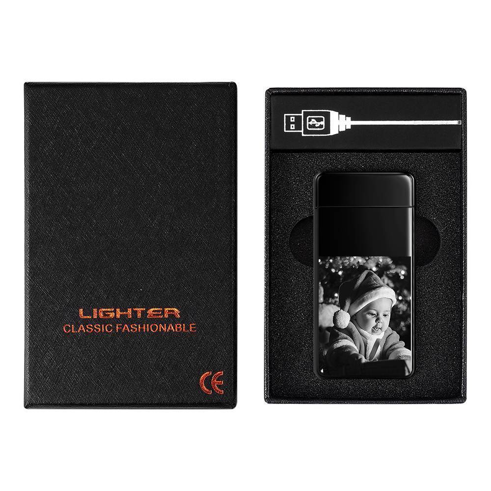 Photo Lighter, Custom Photo Engraved Lighter Black