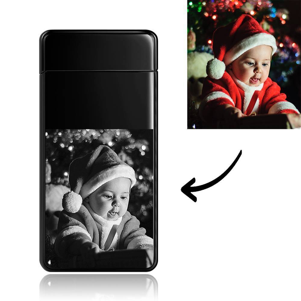 Photo Lighter, Custom Photo Engraved Lighter Black
