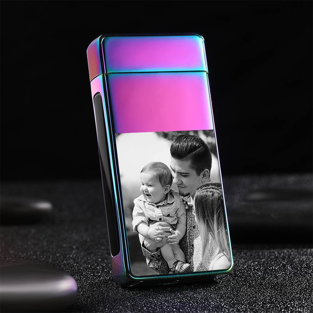 Photo Lighter Electric Lighter Rainbow Color