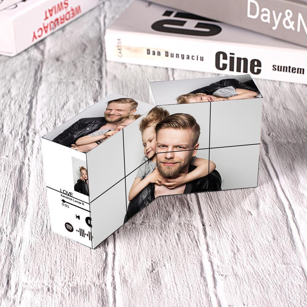 Photo Frame Multiphoto Choices of Style Colorful Rubik's Cube for Dad - soufeelau
