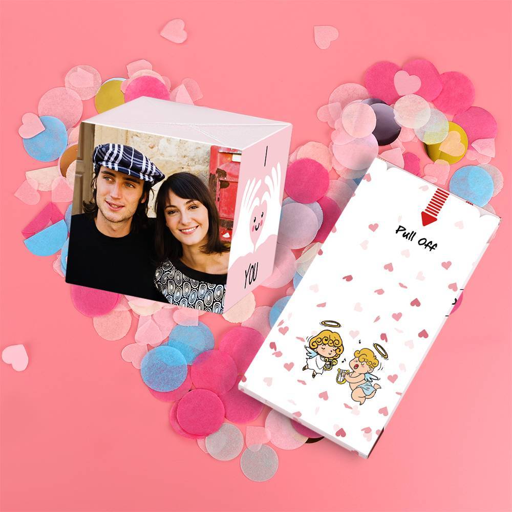 Surprise Box Custom Photo Surprise Explosion Bounce Box DIY - Hug Me Surprise Box