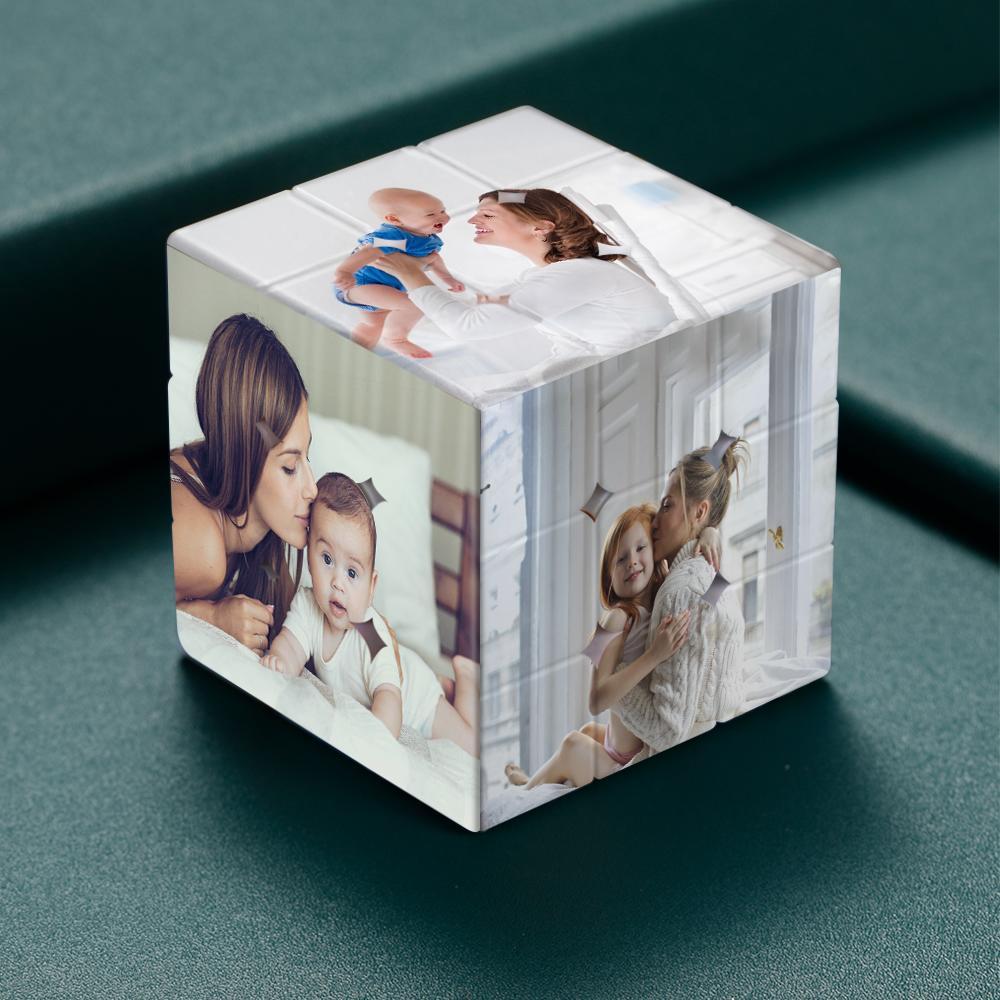 Multiphoto Rubic's Cube Personalised  Six Pictures Mother's Gifts