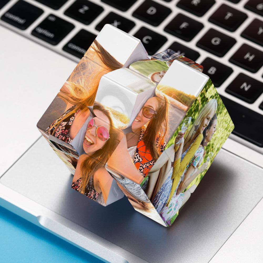 Custom Photo Rubic's Cube Personalised  Six Pictures Best Friends