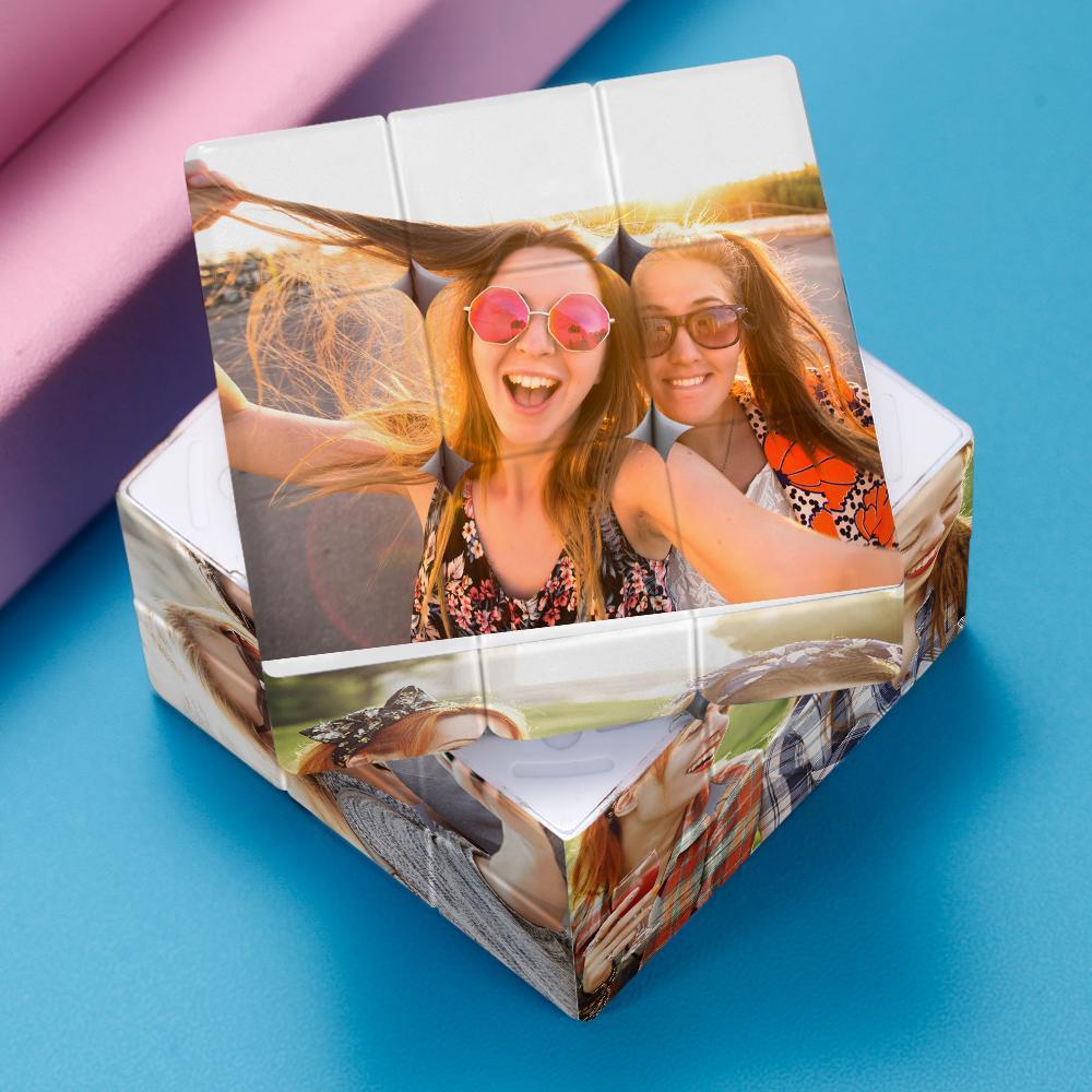 Custom Photo Rubic's Cube Personalised  Six Pictures Best Friends