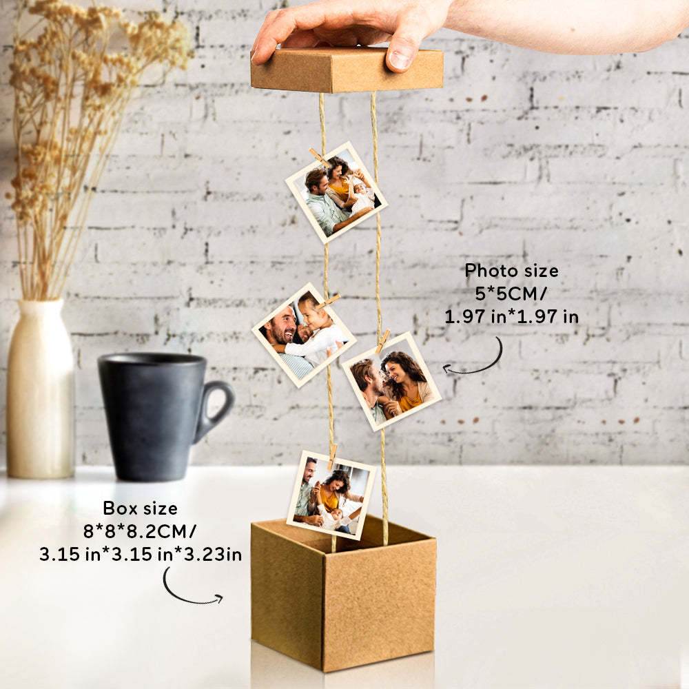 Personalized Pop Out Photo Box Gift for Family - soufeelau