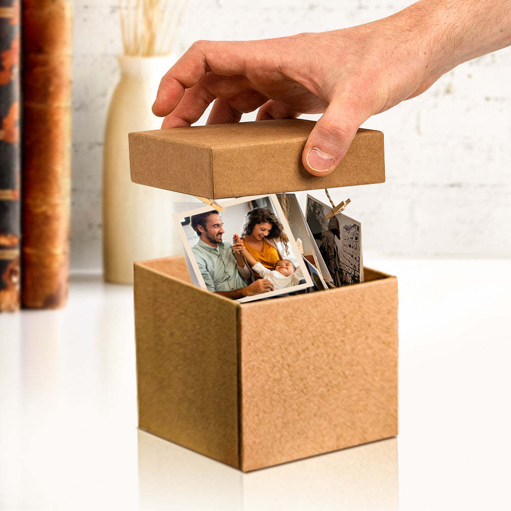 Personalized Pop Out Photo Box Gift for Family - soufeelau