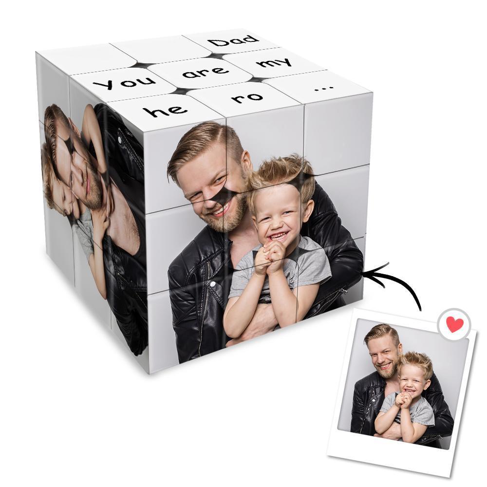 Photo Frame Multiphoto Choices of Style Colorful Rubik's Cube for Dad - soufeelau