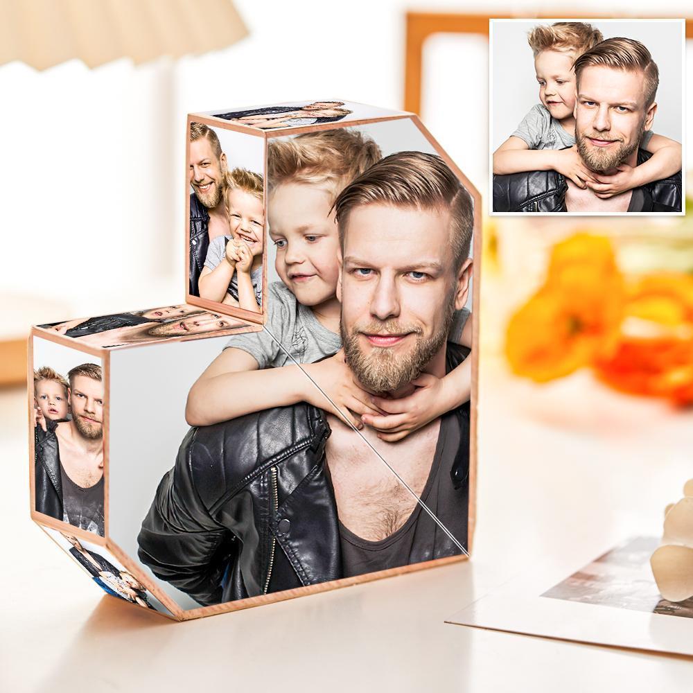 Photo Frame Multiphoto Choices of Style Colorful Rubik's Cube for Dad - soufeelau