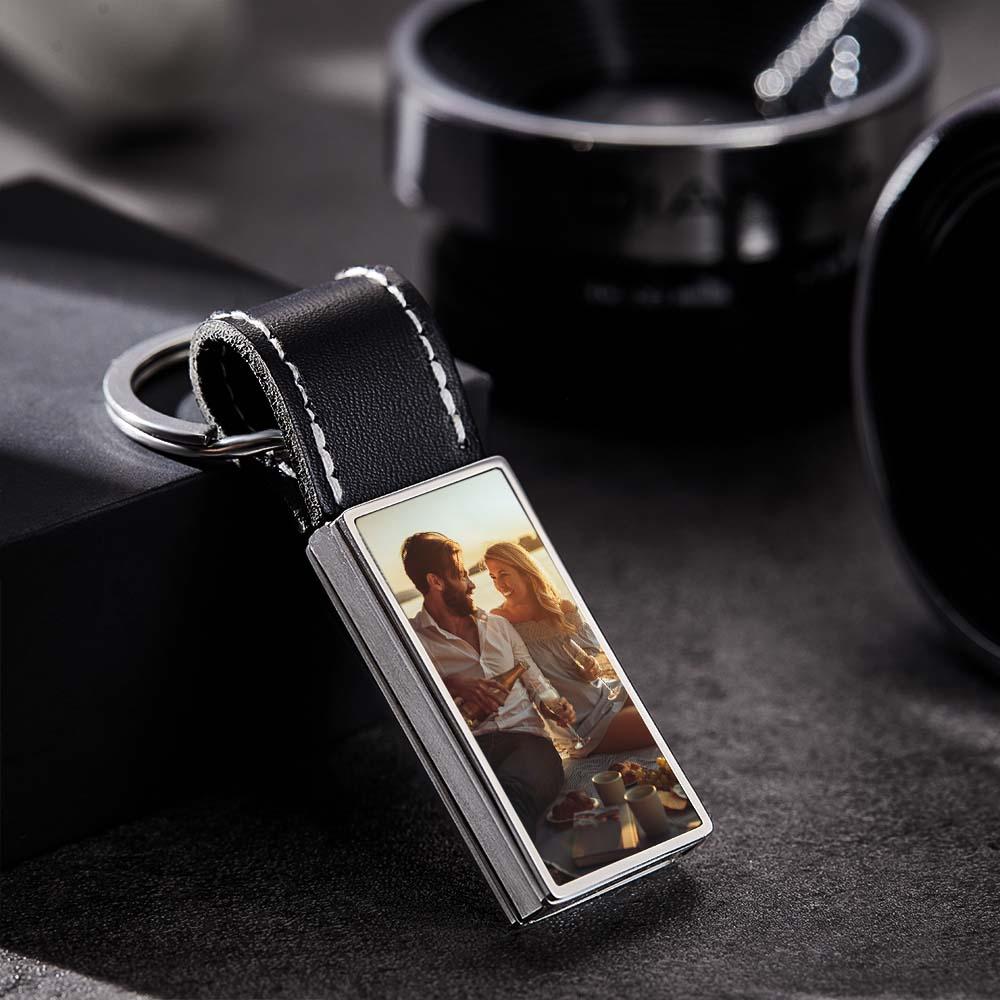 Scannable Spotify Code Song Photo Keychain Personalized Creative Gifts for Couples - soufeelau